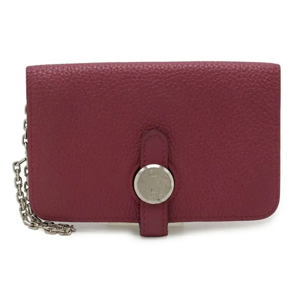 Hermes Dogon Key Case Leather Purple